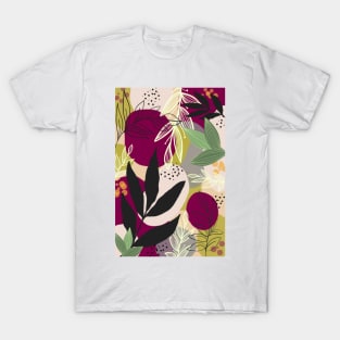 Modern Abstract leaves T-Shirt